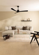 Wind Large DC - 40W Silent XL Ceiling Fan - Black