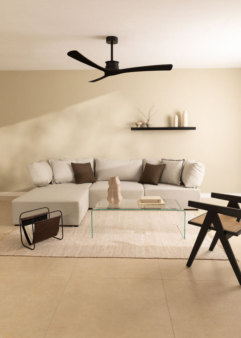 Wind Large DC - 40W Silent XL Ceiling Fan - Black