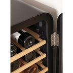Winecooler Retro XL - Refroidisseur À Vin Électrique De Style Rétro Pour 45 Bouteilles - Noir