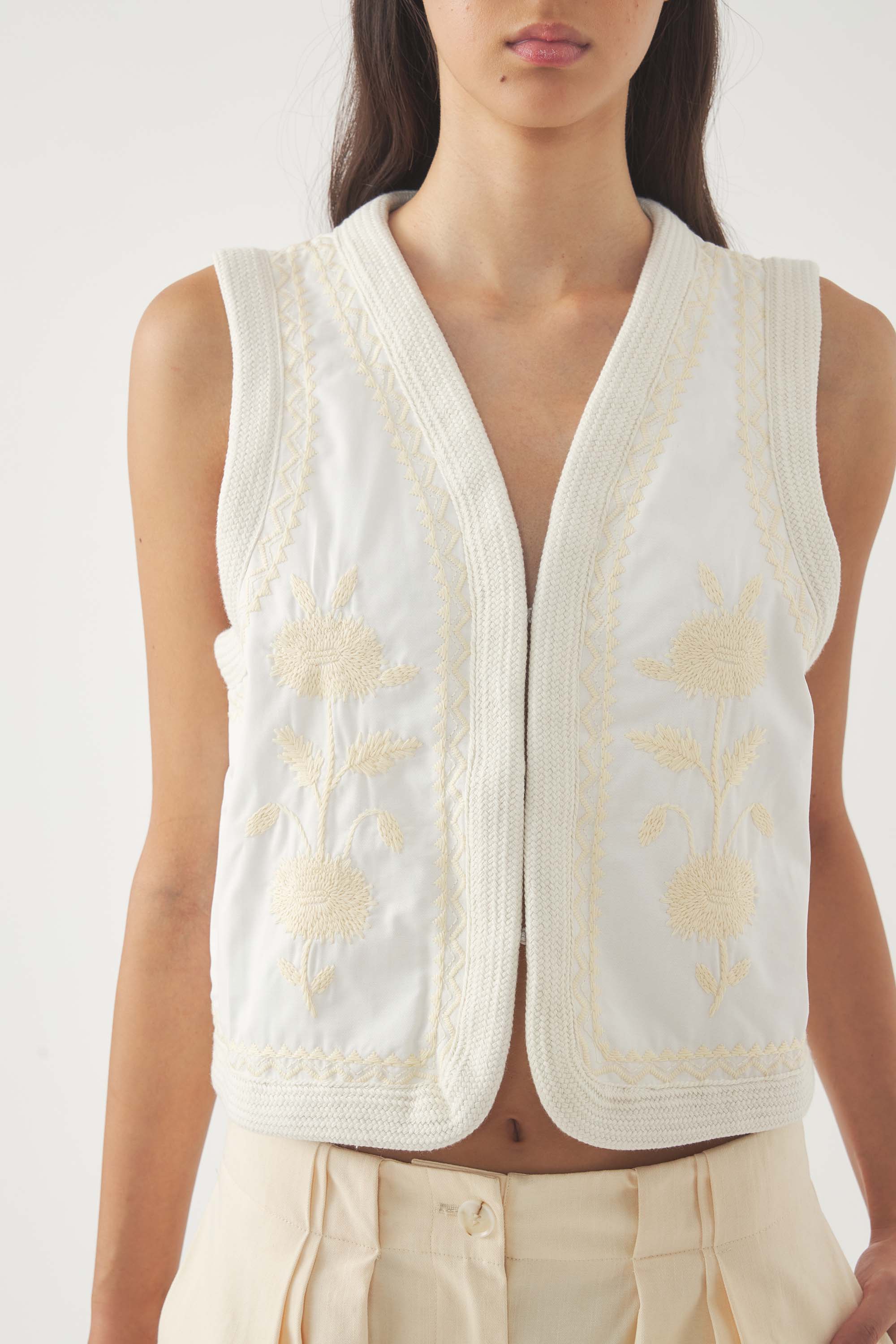 Gilet Winna - Crème