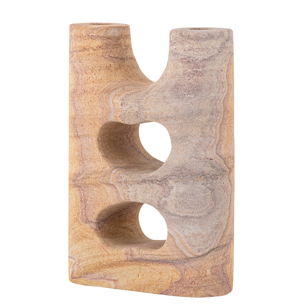 Lodi - Candle Holder - Natural - Sandstone