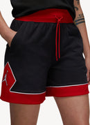 Nike - Short Jordan Diamond Woven - Black,Gym Red,White - Femme