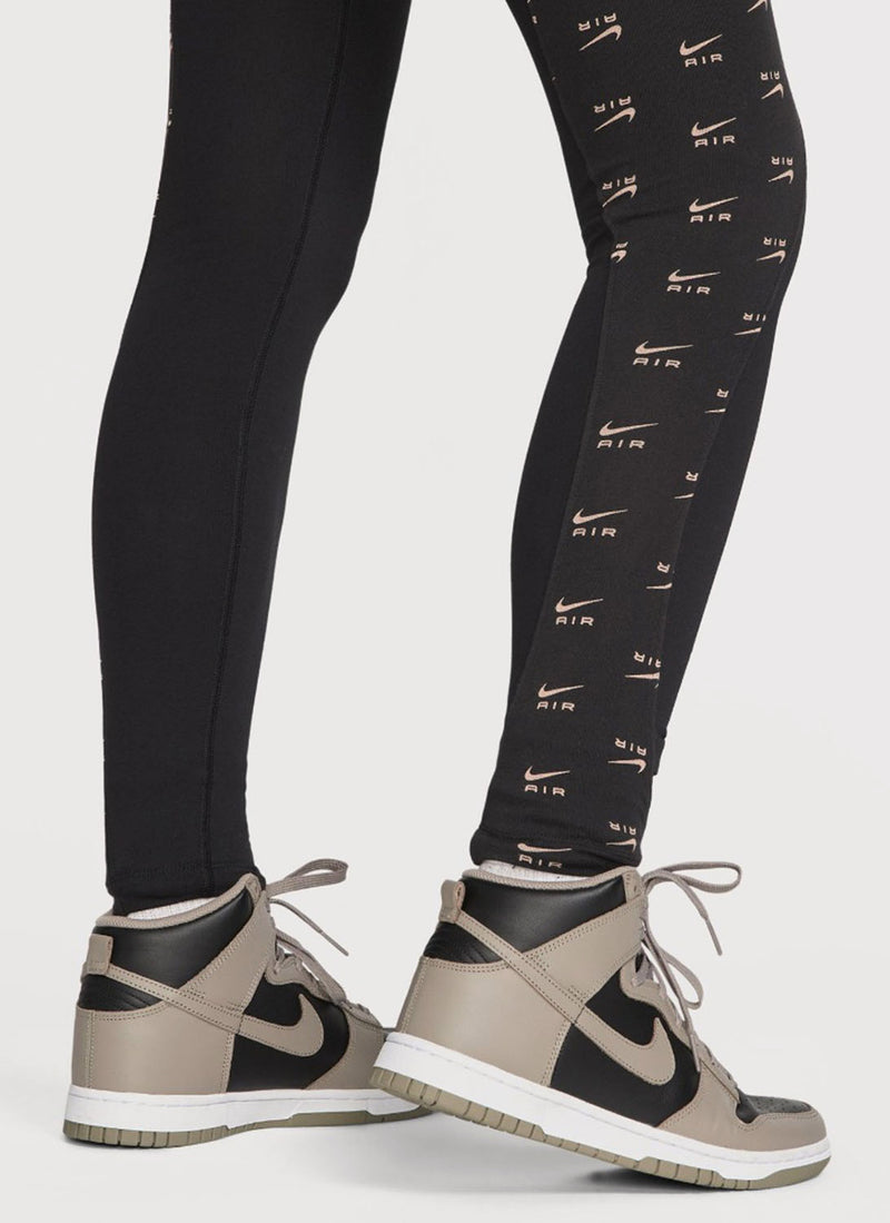 Nike - Legging Air Taille Haute - Black,White - Femme