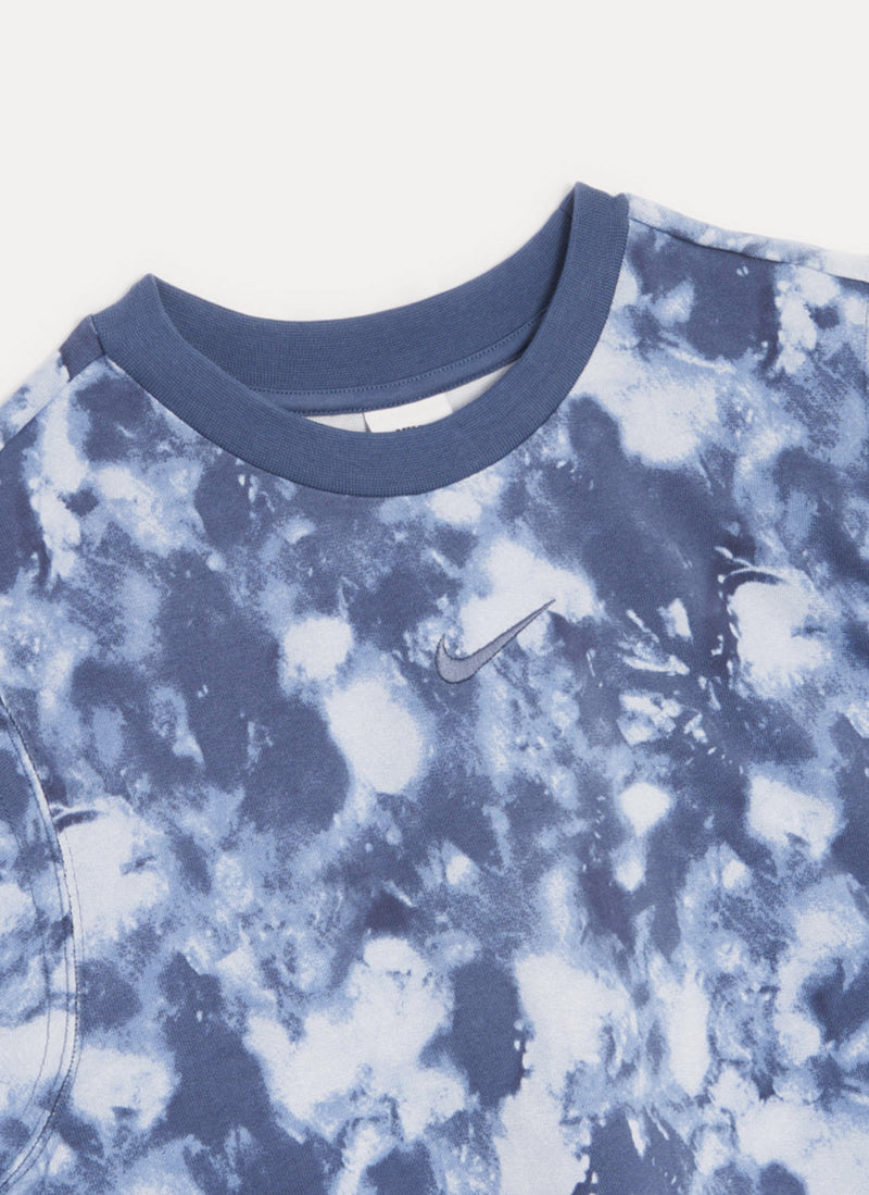 Nike - Tee-Shirt Jersey Wavy Dye - Gridiron,Diffused Blue - Femme