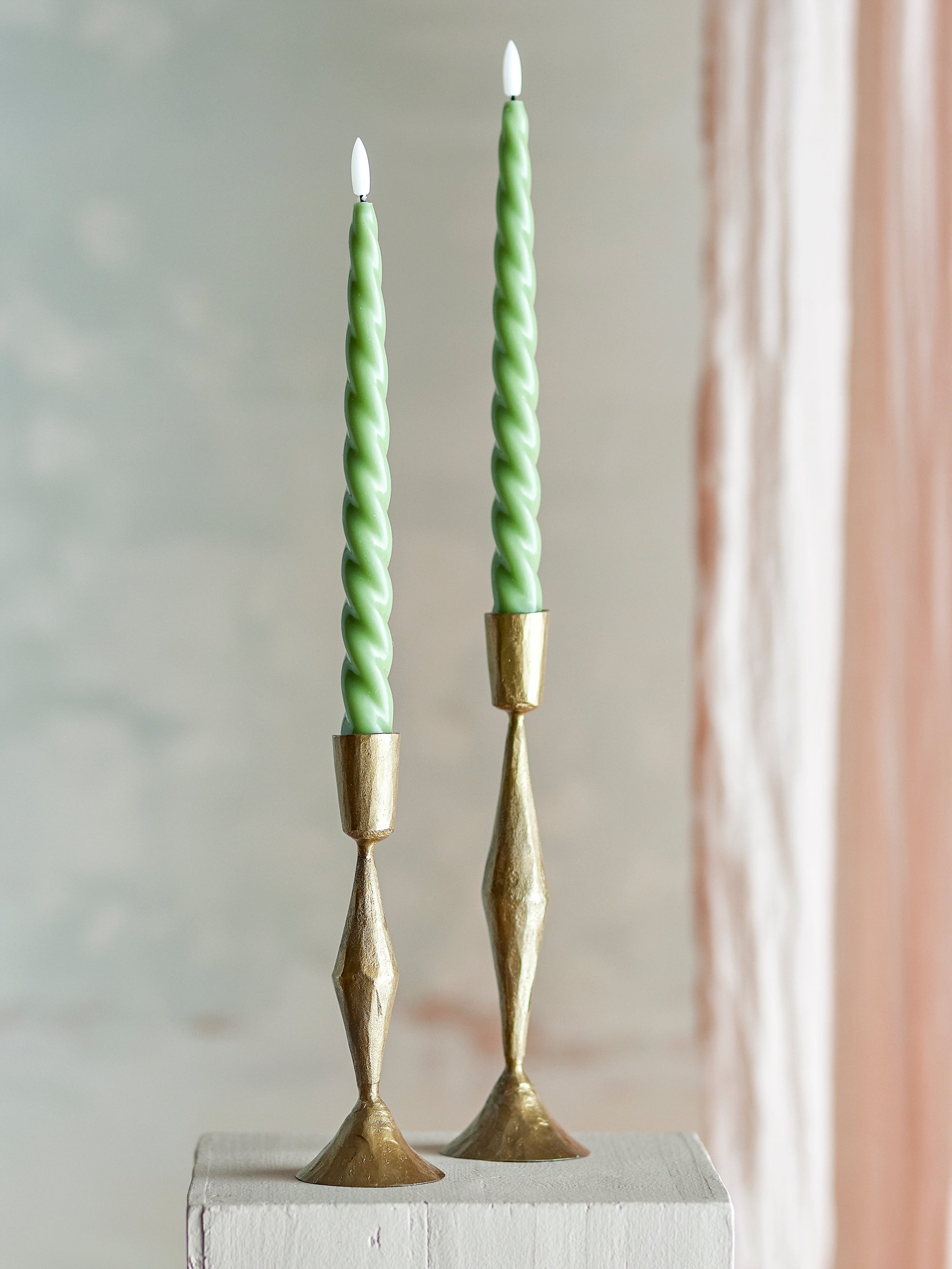 Ponza - Bougie Led - Vert - Paraffine
