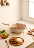 Wok Studio - Wok En Aluminium Moulé Avec Revêtement Céramique - Sable
