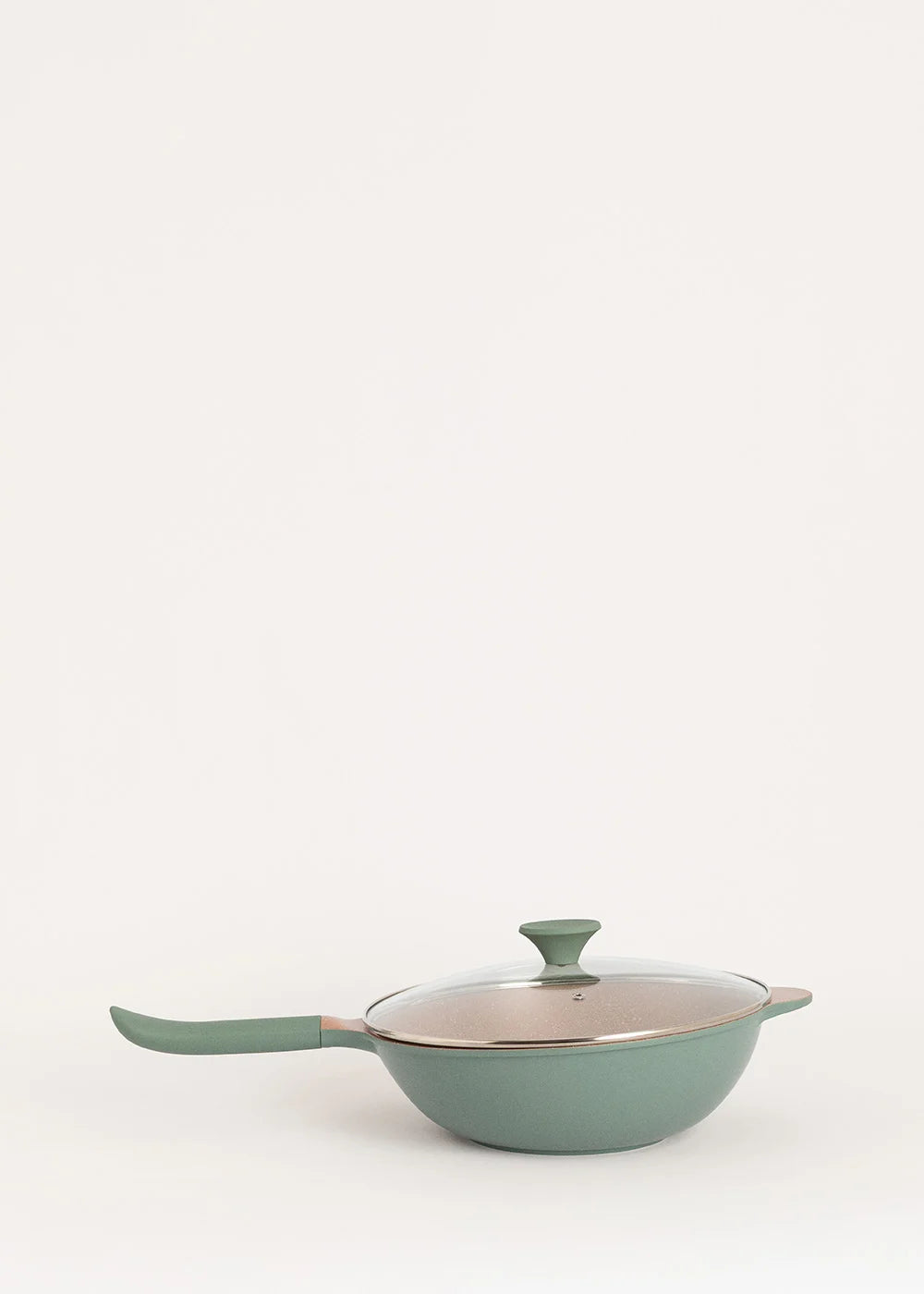 Wok Studio - Wok En Aluminium Moulé Avec Revêtement Céramique - Moka