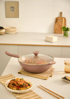 Wok Studio - Wok de aluminio fundido con revestimiento cerámico - Salvia