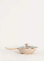 Wok Studio - Wok En Aluminium Moulé Avec Revêtement Céramique - Sable