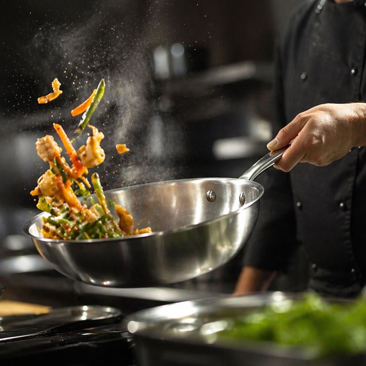 Triply - Wok - Acciaio Inossidabile a Triplo Strato - 28 Cm 🇫🇷