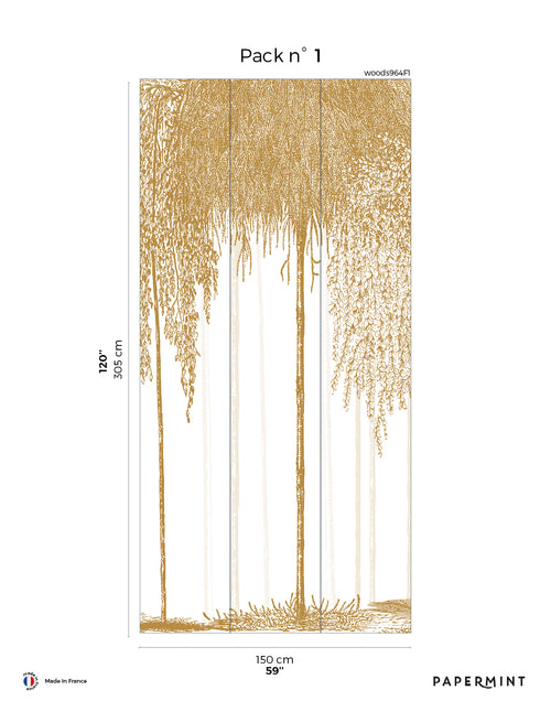 Fresque Woods - Ocre