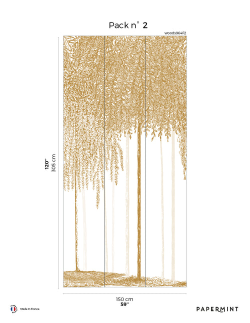 Fresque Woods - Ocre