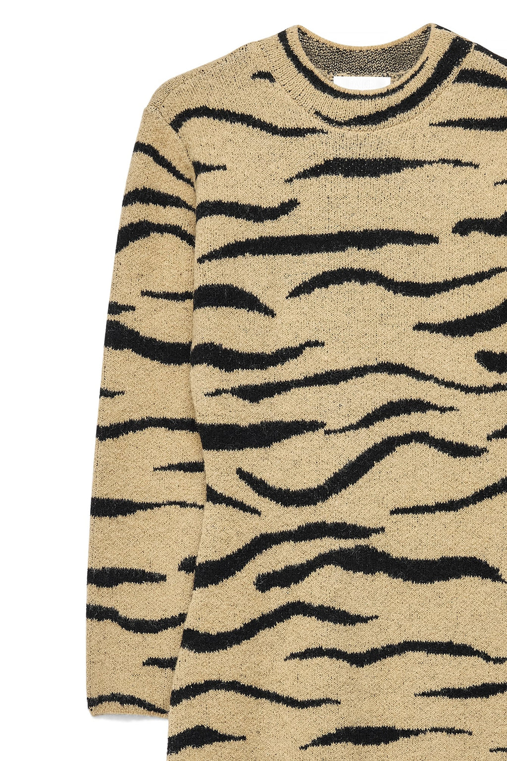 Robe Longue En Maille De Laine Mélangée Multicolore
