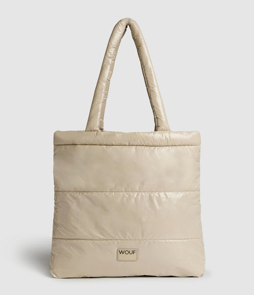 Wouf - Sac Tote Bag Glossy Beige - Femme