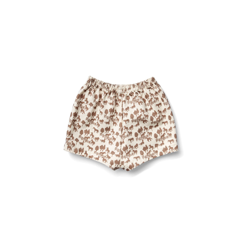 Shorts con estampado de caballos Trude - Selección Soor Ploom disponible en amaetc.com, concept store ecológico para niños