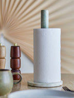 Emy - Kitchen Roll Holder - Green - Marble