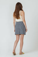 Niara Skirt - Dark Jean Stripes