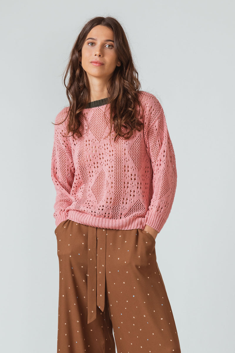 Xane Sweater - Salmon Pink
