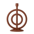 Flikka - Candle Holder - Brown - Polyresin