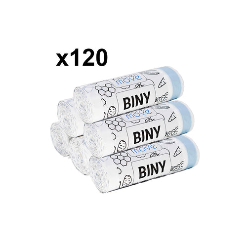 Lot De 120 Sacs Poubelle De 30 À 50L - Blanc