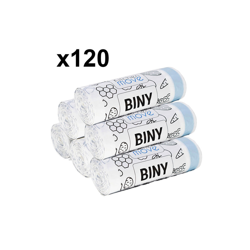 Lot De 120 Sacs Poubelle De 30 À 50L - Blanc