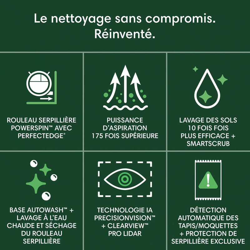 Roomba Max 705 + Base AutoWash - Noir