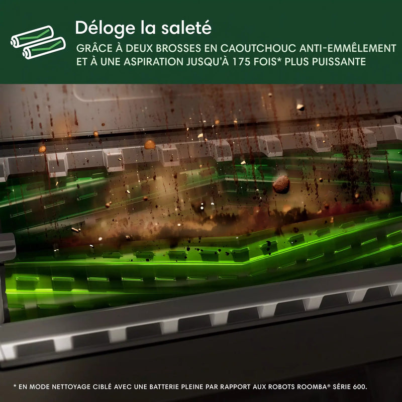 Roomba Max 705 + Base AutoWash - Noir