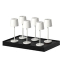 Lot De 6 Lampes De Table - Kelly Mini White + Plateau De Chargement