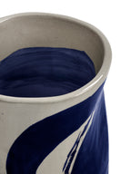 Sophia - Lot De 4 Tasses À Café - Grès - Beige Bleu