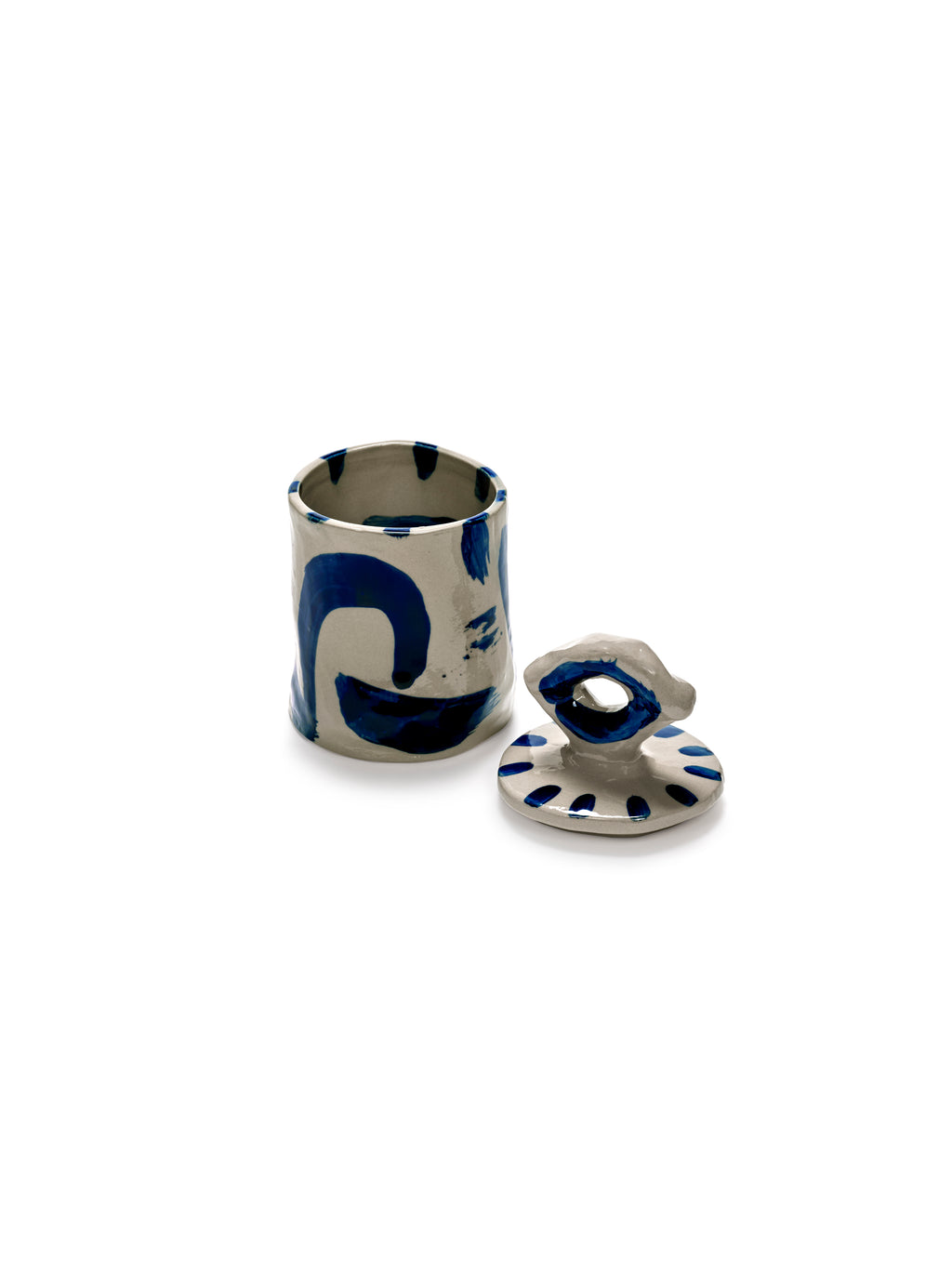 Sophia - Boîte De Rangement 03 - Grès - Beige Bleu