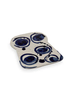 Sophia - Lot De 2 Plats De Service - Grès - Beige Bleu