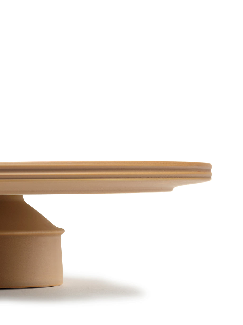 Dune - Plat À Gâteau - Porcelaine - Clay