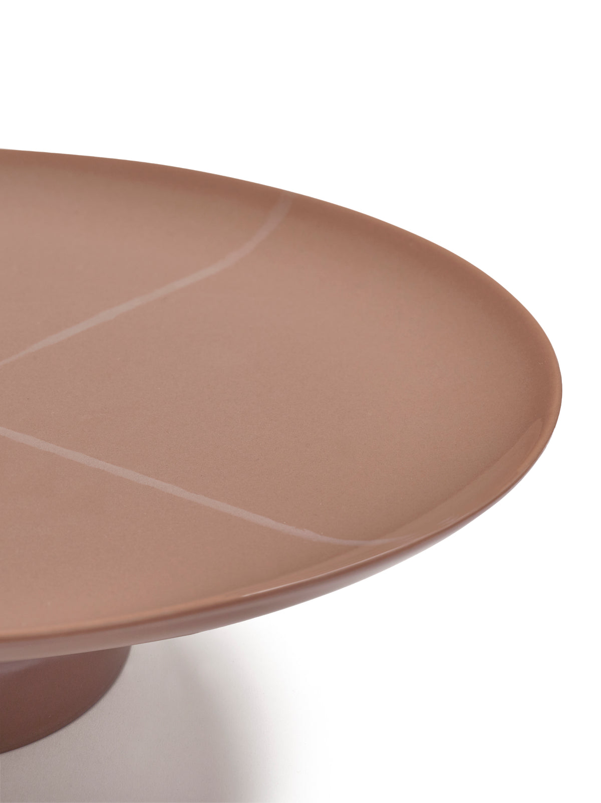 Zuma - Plat À Gâteau - Porcelaine - Sienna