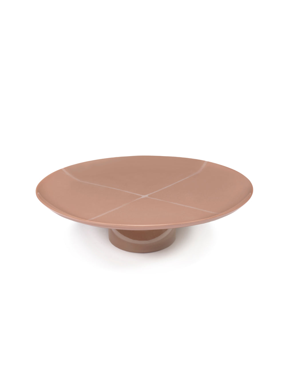 Zuma - Plat À Gâteau - Porcelaine - Sienna