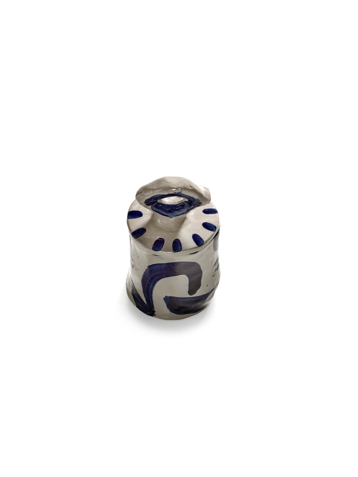 Sophia - Boîte De Rangement 03 - Grès - Beige Bleu