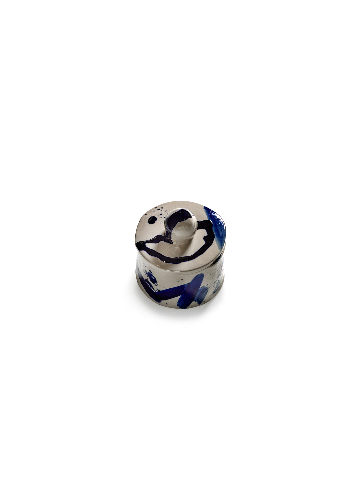 Sophia - Boîte De Rangement 01 - Grès - Beige Bleu