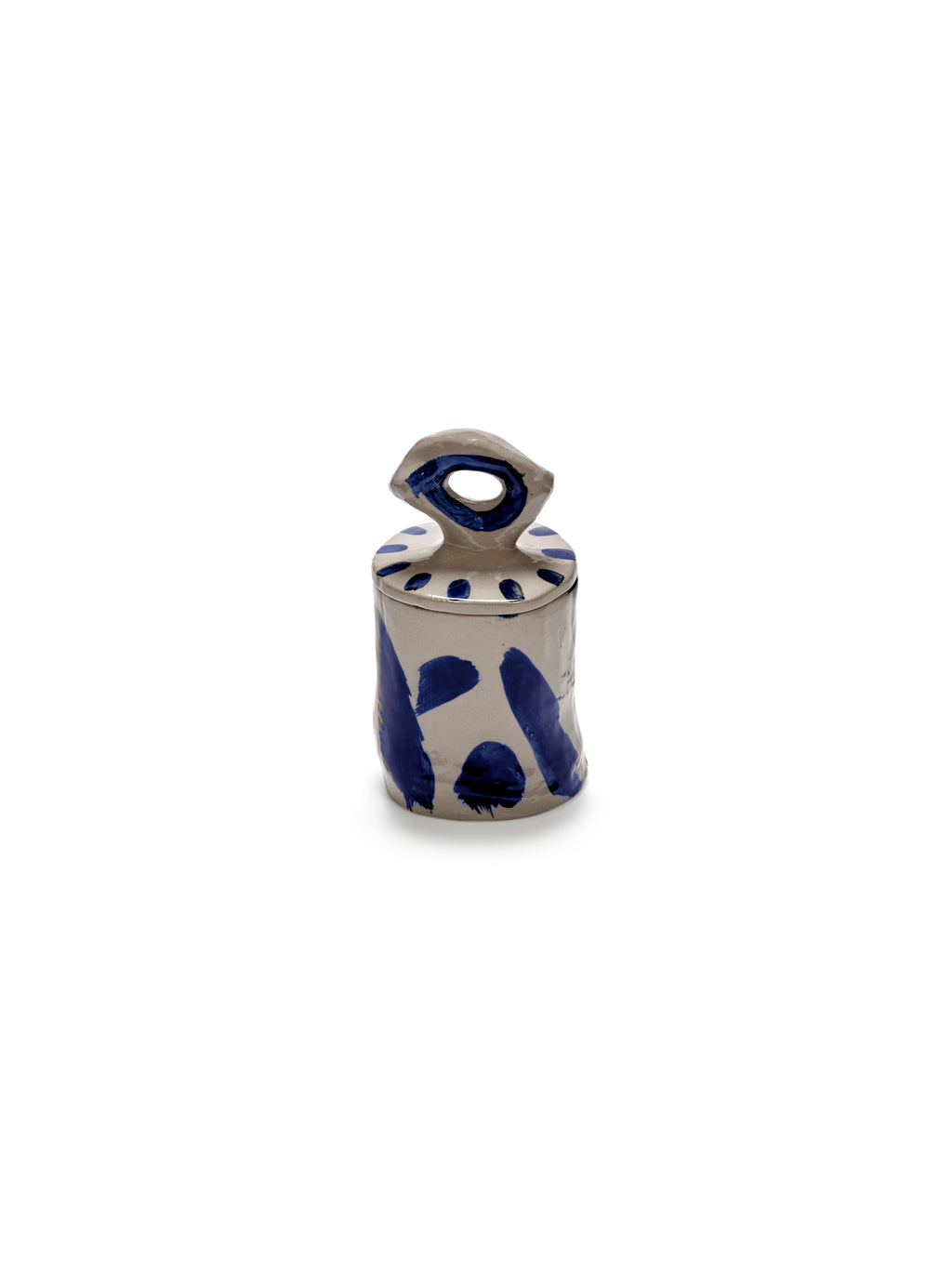Sophia - Boîte De Rangement 03 - Grès - Beige Bleu