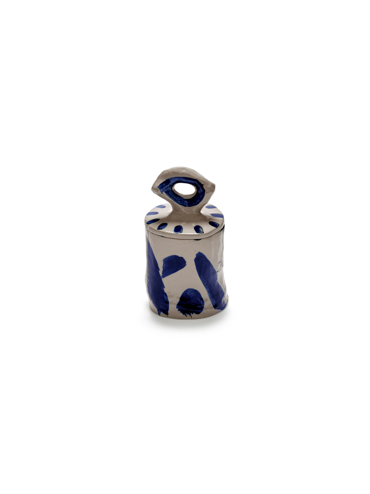 Sophia - Boîte De Rangement 03 - Grès - Beige Bleu