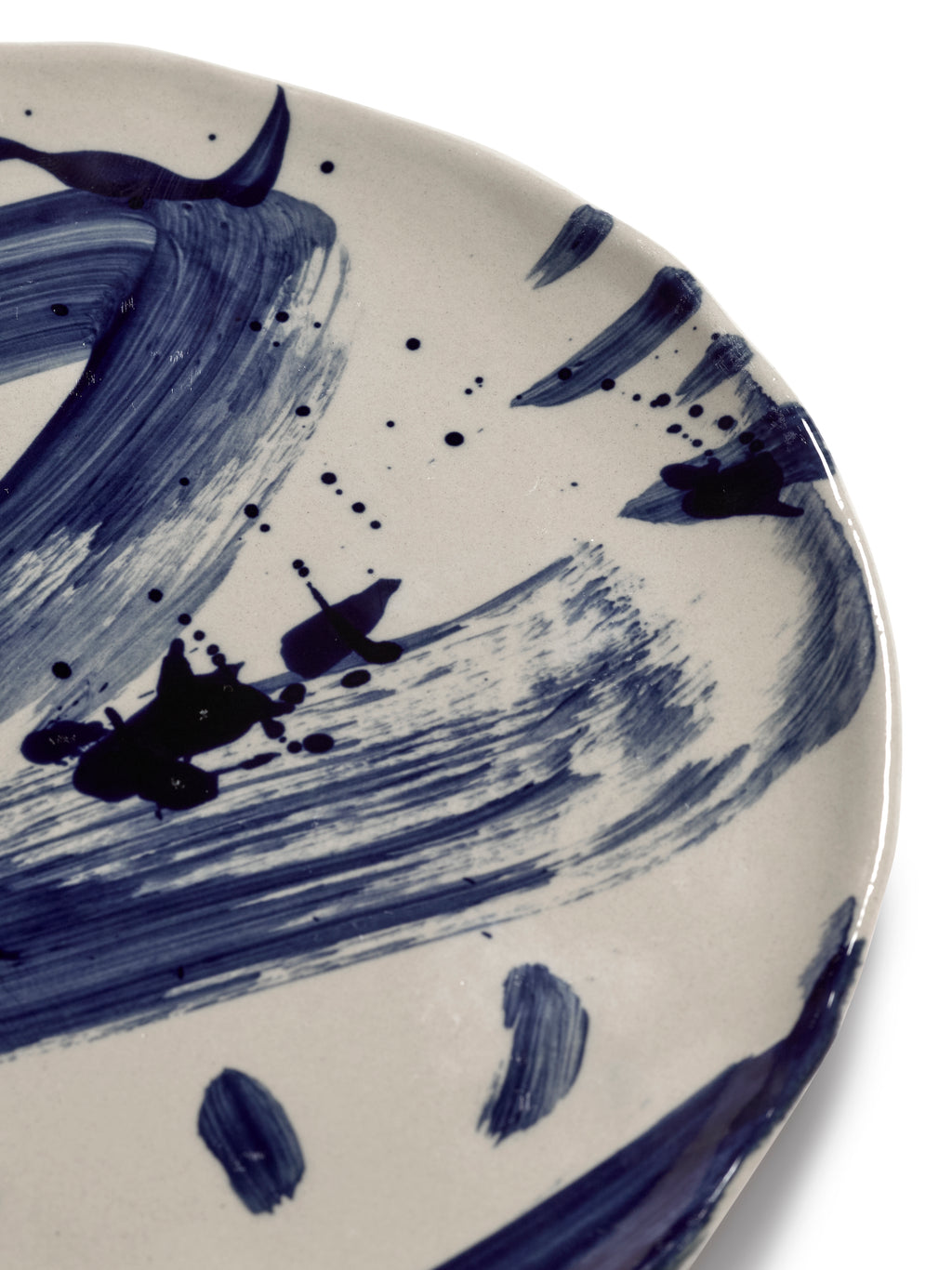 Sophia - Assiette De Petit-déjeuner (lot De 4) - Grès - Beige Bleu