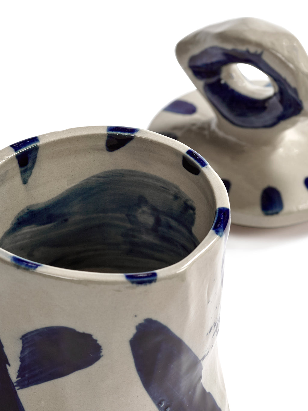 Sophia - Boîte De Rangement 03 - Grès - Beige Bleu