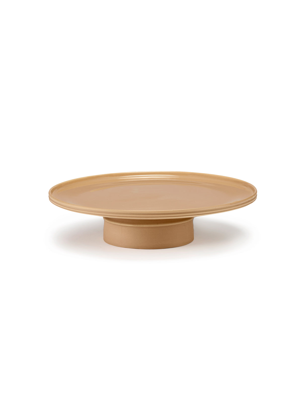 Dune - Plat À Gâteau - Porcelaine - Clay