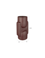 Santos - Vase - Aluminium - Rouge bordeaux