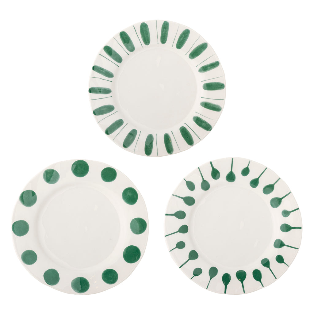Linora - Plate - Green - Stoneware