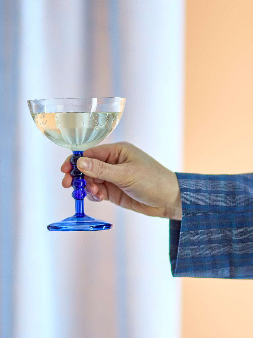 Noemi - Cocktail Glass - Blue - Glass
