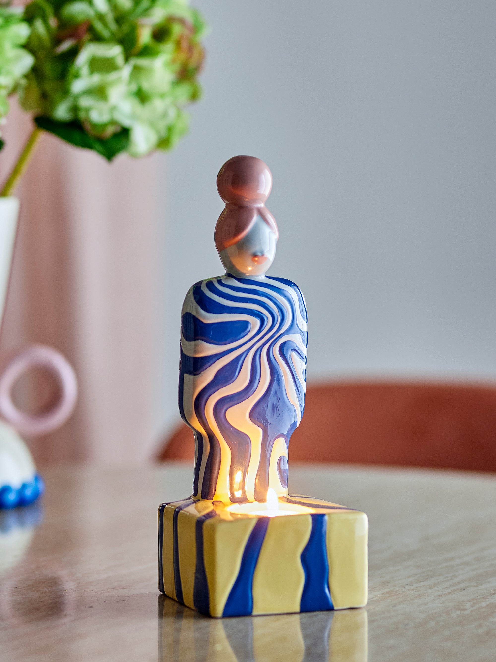Priya - Votive Holder - Multicolour - Stoneware