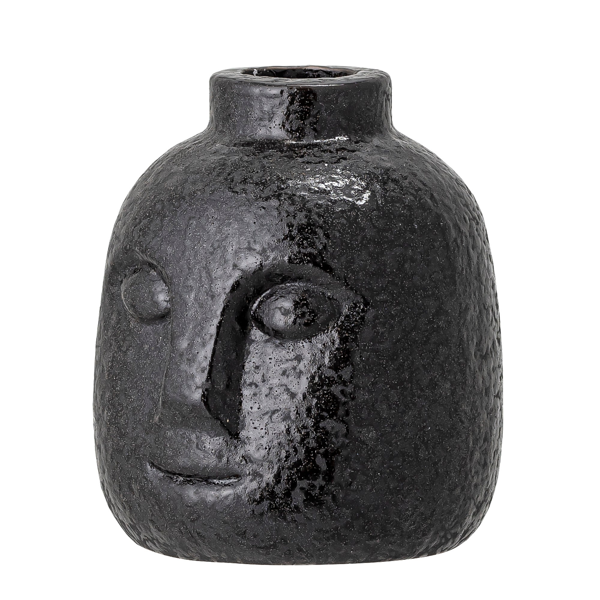 Eliot - Set of 12 Candle Holders - Black - Stoneware