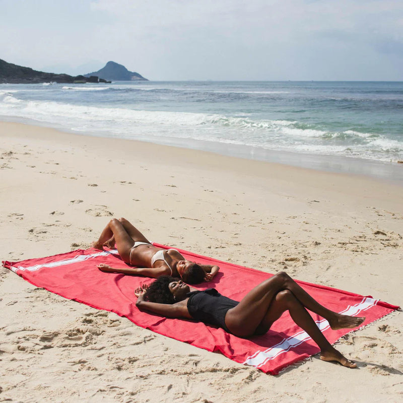 Fouta XXL Classique Rouge - 200 x 300 cm | Large Beach Towel | Sofa Throw