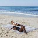 Fouta XXL Arthur Taupe - 200 x 300 cm | Large Beach Towel | Sofa Throw