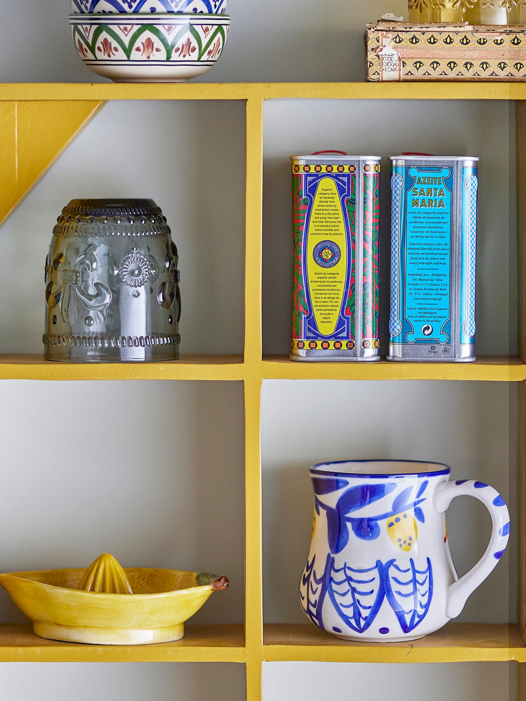 Maxima - Set of 6 Mugs - Blue - Stoneware