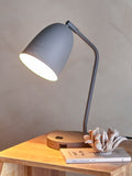 Lemar - Lampe À Poser - Gris - Métal